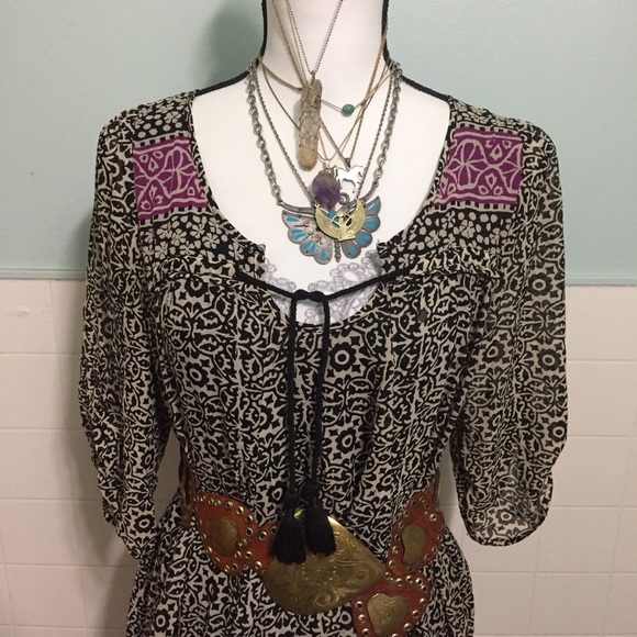 Free People Babydoll/Tunic/Peasant Dress w/Pockets - Picture 6 of 8